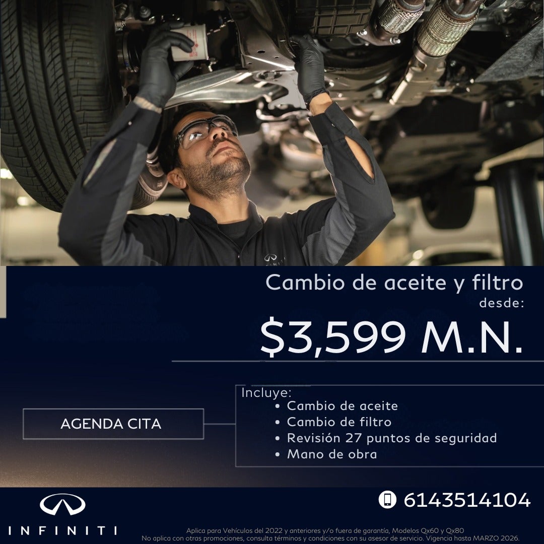 Cambio de aceite y filtro